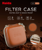 Haida HD4830 Brown Filter Case Medium for 5 Round Filters up to 82mm & 2 SD Cards