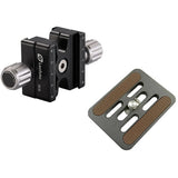 Leofoto DDC-50 Bidirectional Double Mini Clamp with BPL-50N QR Plate