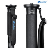 Leofoto MPQ-325C Premium Carbon Fiber Monopod with Case -Water-Proof Legs