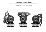 Leofoto BV-15L Fluid Head with Lever Release Clamp -Arca Compatible