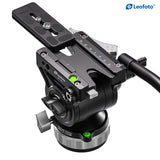 Leofoto BV-15L Fluid Head with Lever Release Clamp -Arca Compatible