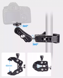 Super Clamp with Magic arm for Camera Gopro Phone Insta 360 and Sports Camera