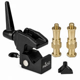 Super Mafer Clamp with Standard Spigot Stud, 1/4” & 3/8” Thread — 3-Pack
