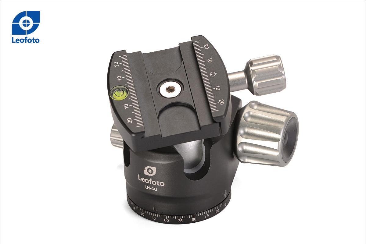 Leofoto LH-40 Low Profile Ball Head with Quick Release Plate Arca Compatible