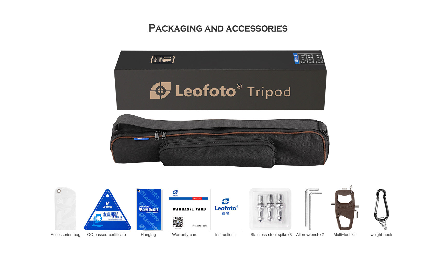Leofoto LS-365C Ranger Series Professional Carbon Fiber Tripod