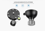 Leofoto YB-75SP 75mm Levelling Base Half Ball for Bowl Type Fluid Video Head Tripod to Flat Adapter
