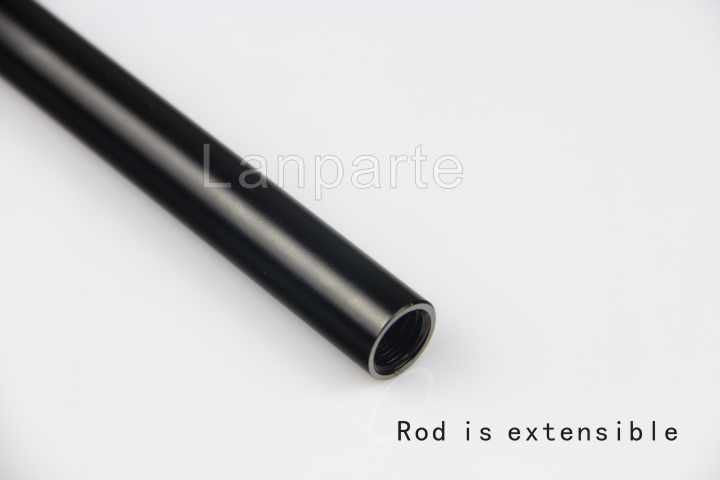 Lanparte Extendable 450mm Aluminum Rod (Pair, 17.7") 15mm Diameter AR-450