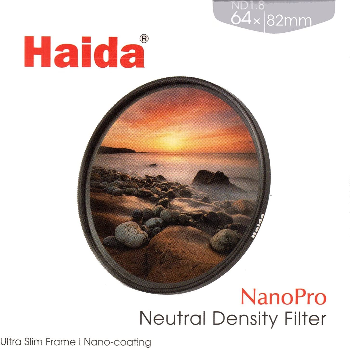 Haida NanoPro ND1.8 (64X) 82MM Multi-Coated Neutral Density ND Filter