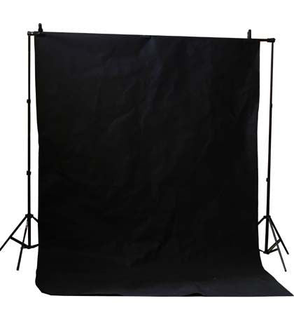 10 X 20 ft Black Muslin Photo Backdrop Background