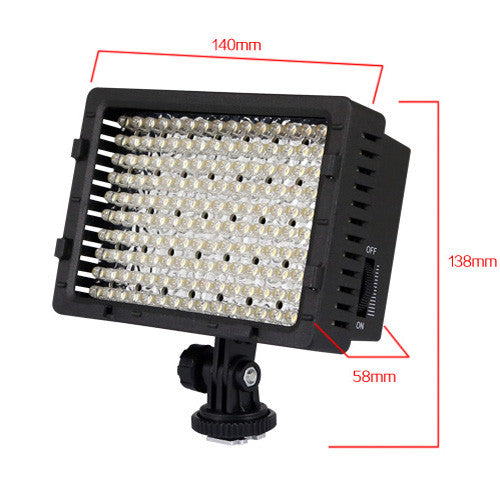 LED DV Caméscope Vidéo Hot Shoe Lampe Lumière CN-160