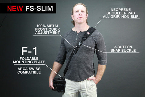 Carry Speed FS-SLIM Camera Sling Strap w/Foldable Mounting Plate
