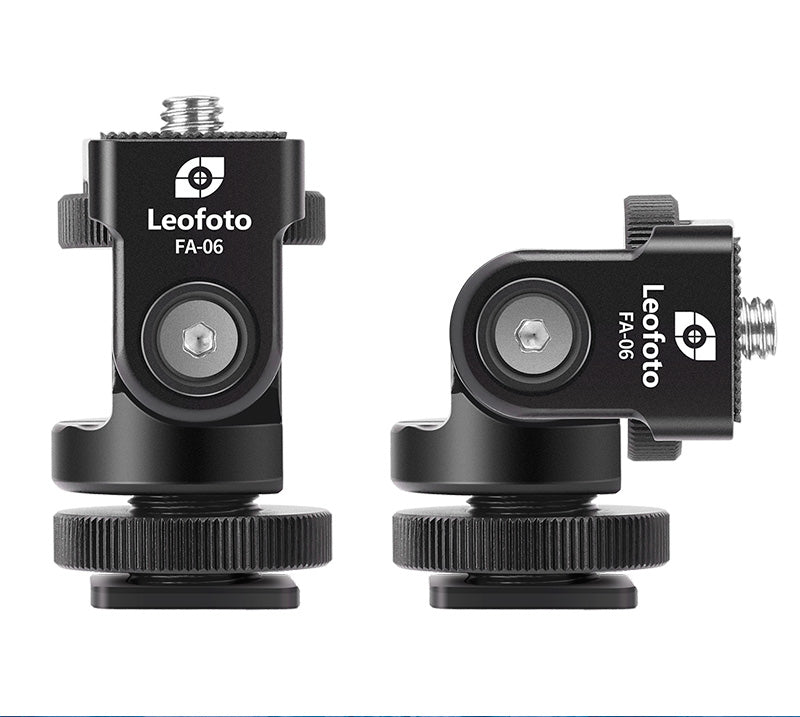 LEOFOTO FA-06 Mini Ballhead Panorama Head For DLSR Camera Hotshoe Adapter Mount