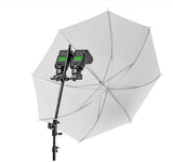 Flash Bracket with Two Hot Shoe Adjustable for Light Stand