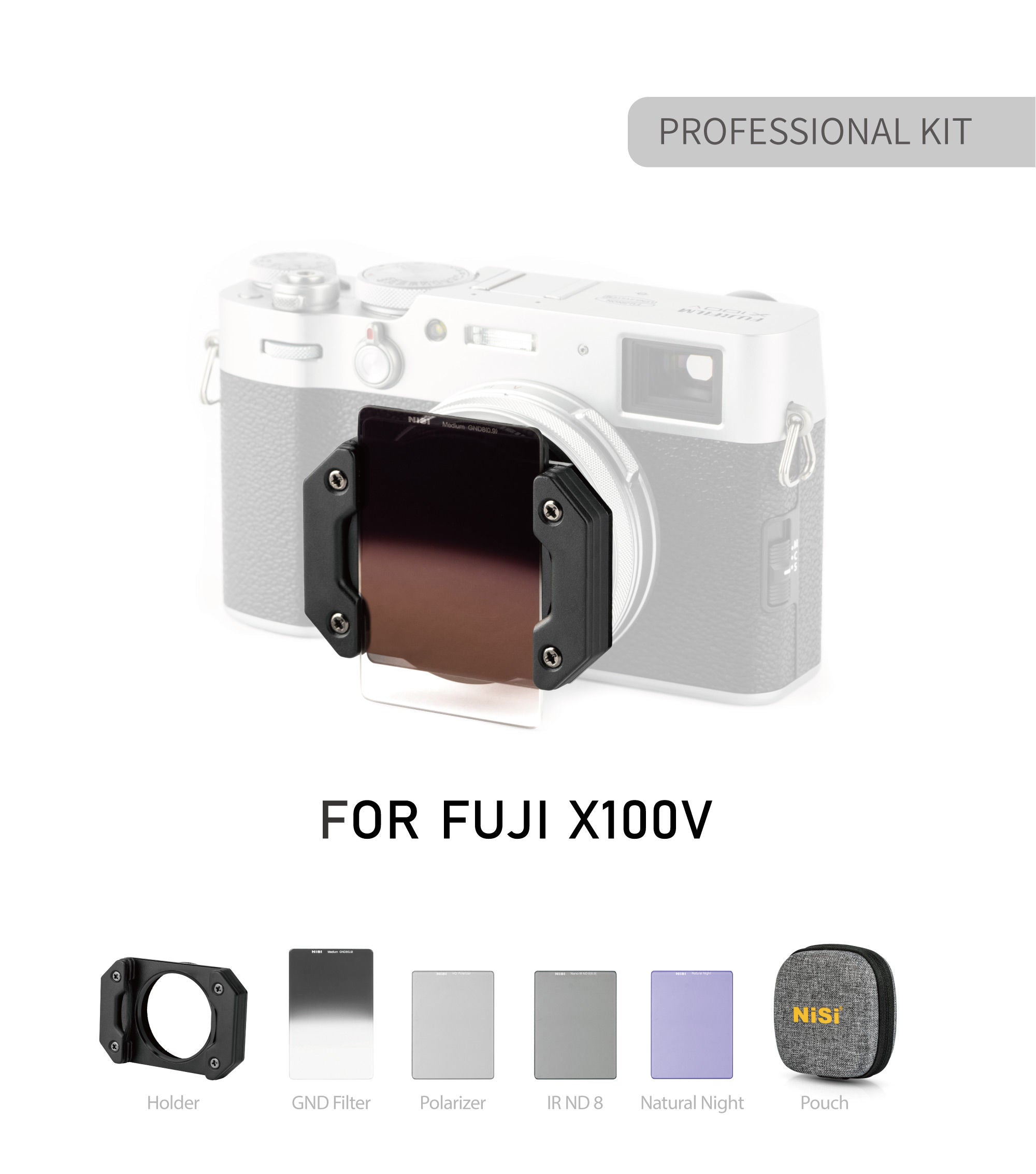 NiSi Filter System for Fujifilm X100/X100S/X100F/X100T/X100V (Professional Kit)