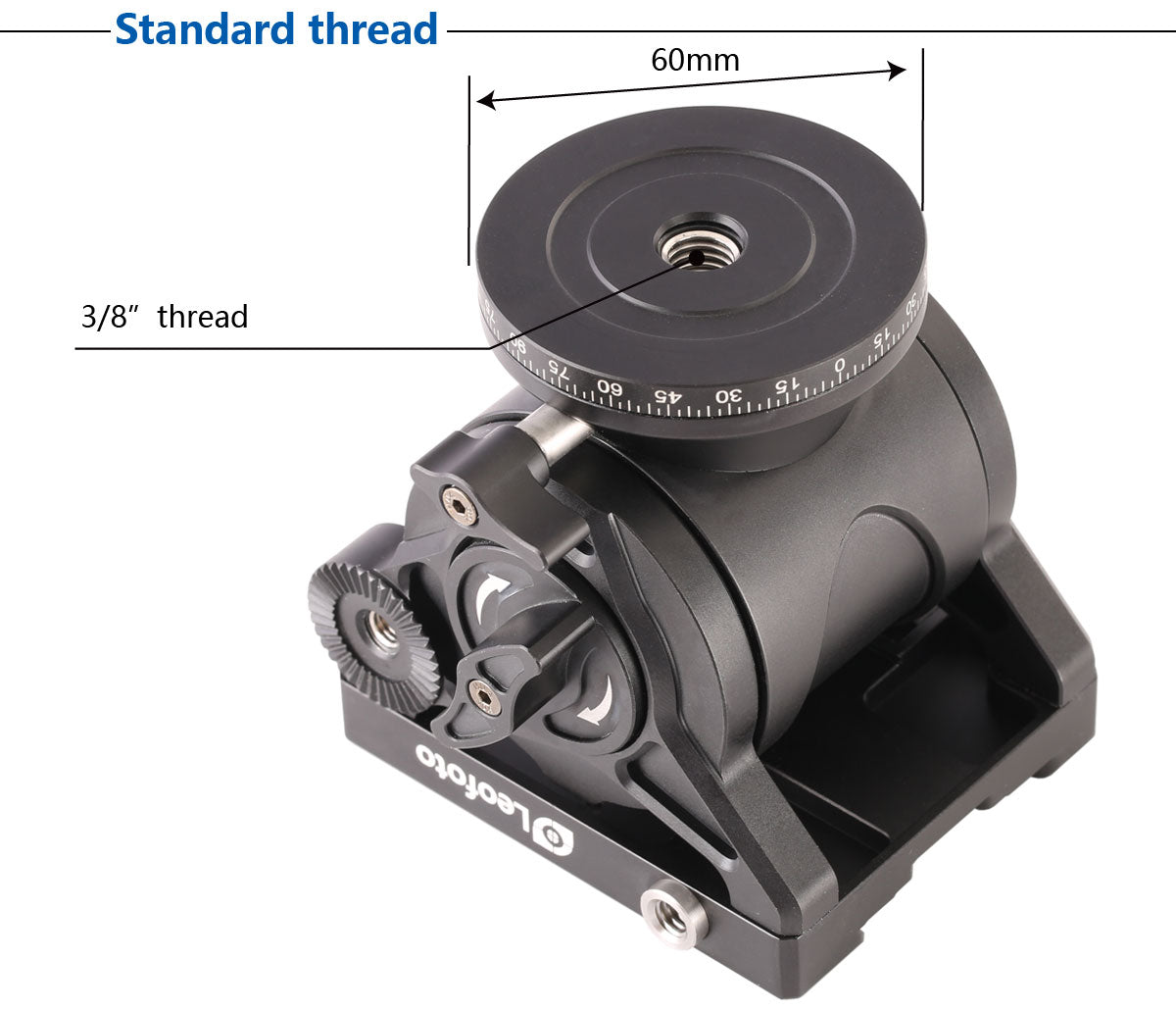 Leofoto BV-10 Professional Fluid Video Head Arca-Swiss compatible