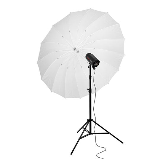 180cm 70 inch White 16-Rib Parabolic Umbrella