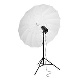 180cm 70 inch White 16-Rib Parabolic Umbrella