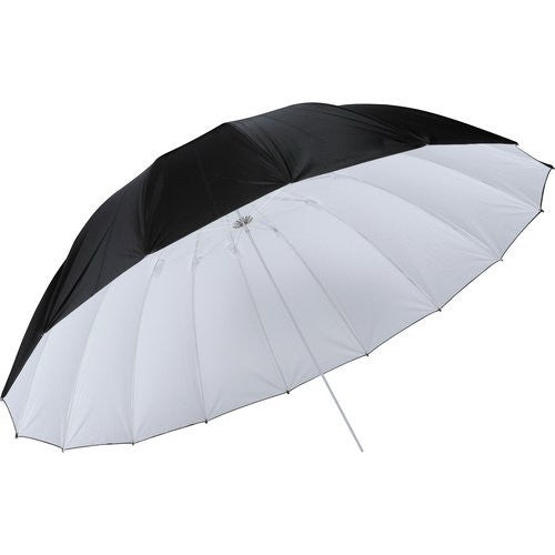 180cm 70 inch White Black 16-Rib Parabolic Umbrella