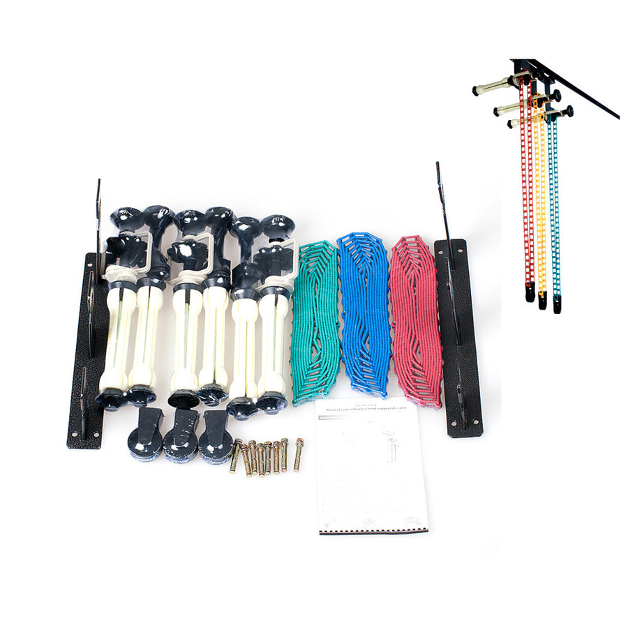 Système Support Fond Photo 3 Rouleaux - Kit Manuel Pull-Down Studio Avec Chaînes Et Barres Extension