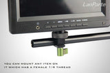 Lanparte Single Rod Clamp Fr Microphone,Light,Monitor 1/4 thread