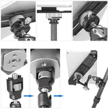 Leofoto IPC-500 Adjustable Ipad Clamp Compatible with Arca Tripod Head  for 13.4 to 19.7" Tablets