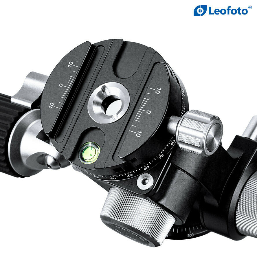 Leofoto FW-01R 4-Way Head Pan-and-Tilt Head with NP-60 Plate / Arca-Swiss Standard Clamp